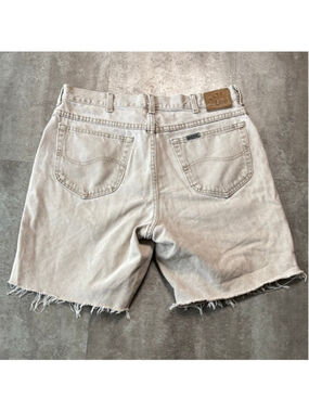 Vintage Lee Riveted Jean Shorts Men’s 36 Beige